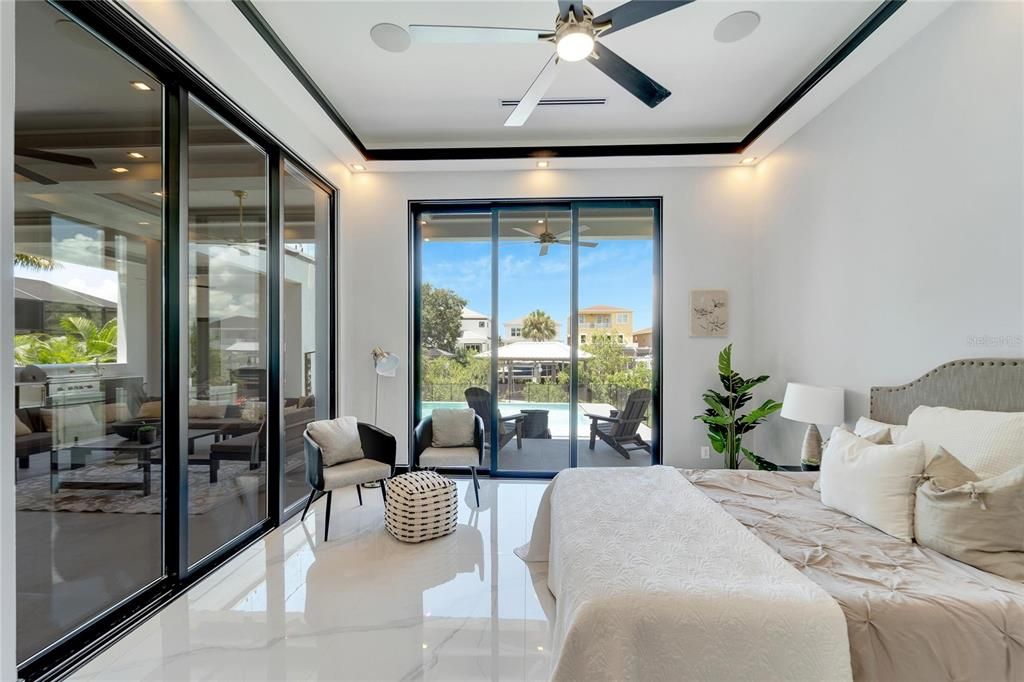 Bedroom, Interior, Recessed Lighting