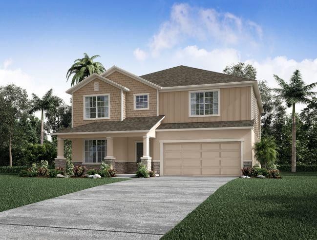 Attached, Exterior, Facade, American Craftsman