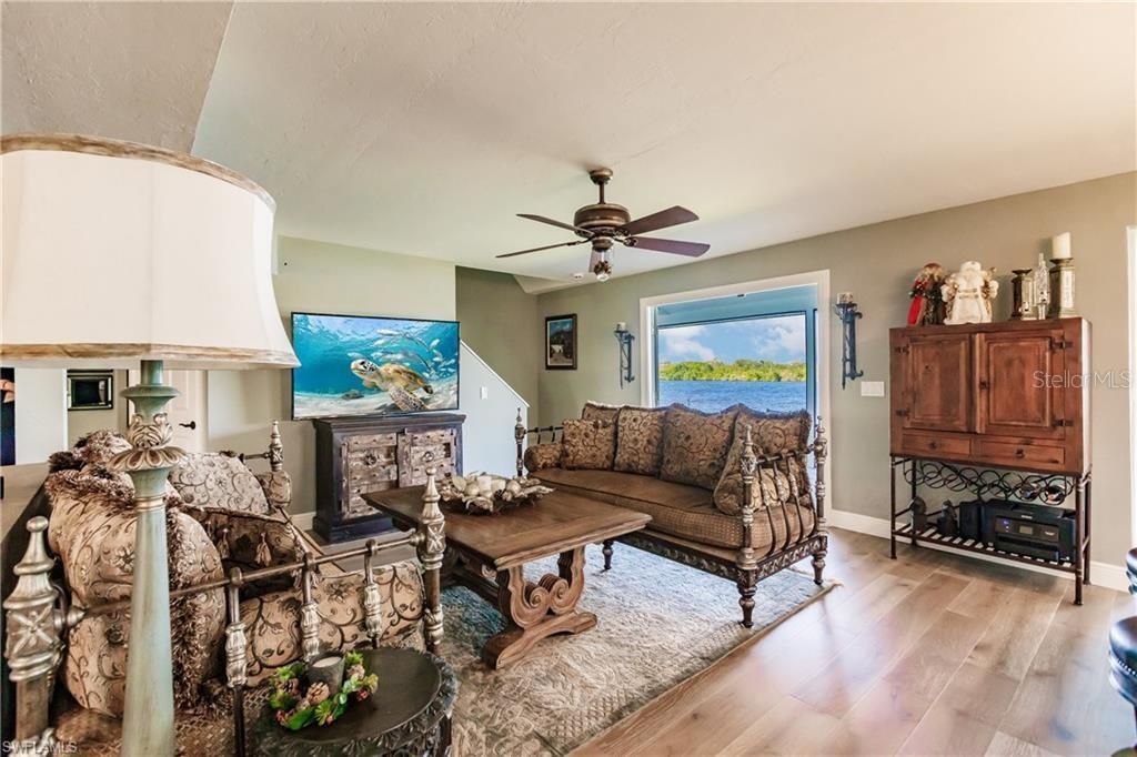 Fireplace, Interior, Living room, Water, Wood Texture Flooring