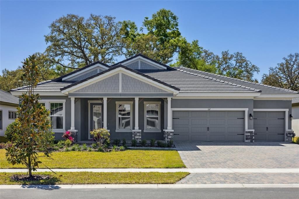 Attached, Exterior, Facade, Ranch