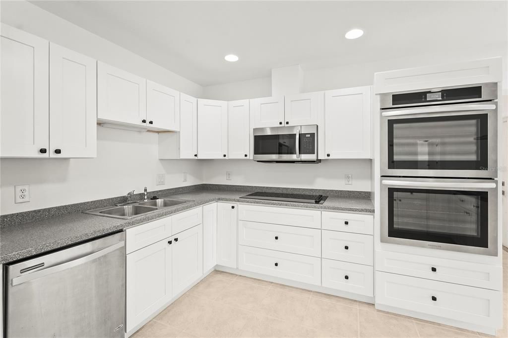 Interior, Kitchen, Recessed Lighting, Stainless Steel Appliances
