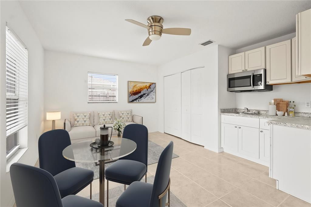 Dining room, Interior, Kitchen