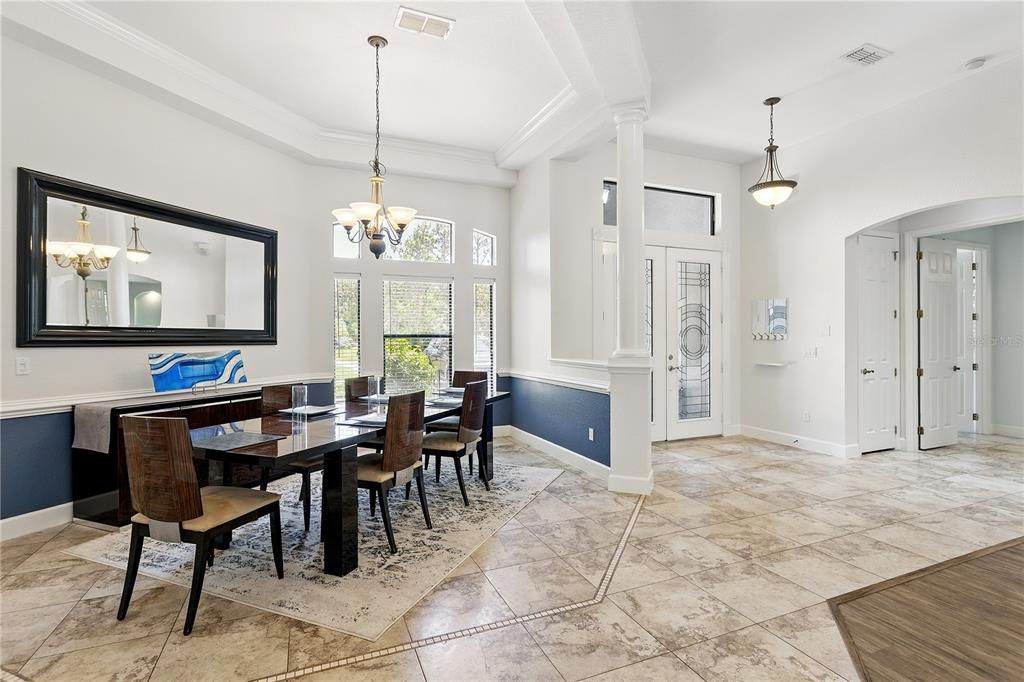 Chandelier, Dining room, Interior, Pendant Lights
