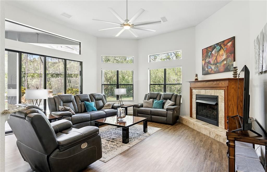 Fireplace, Interior, Living room, Wood Texture Flooring