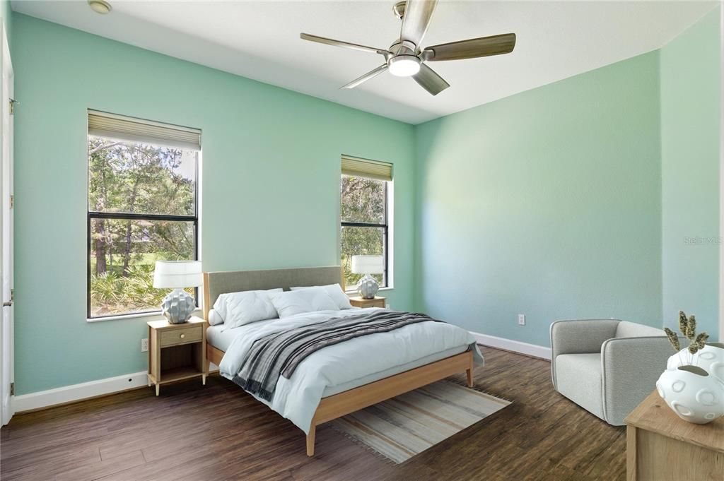 Bedroom, Interior, Wood Texture Flooring