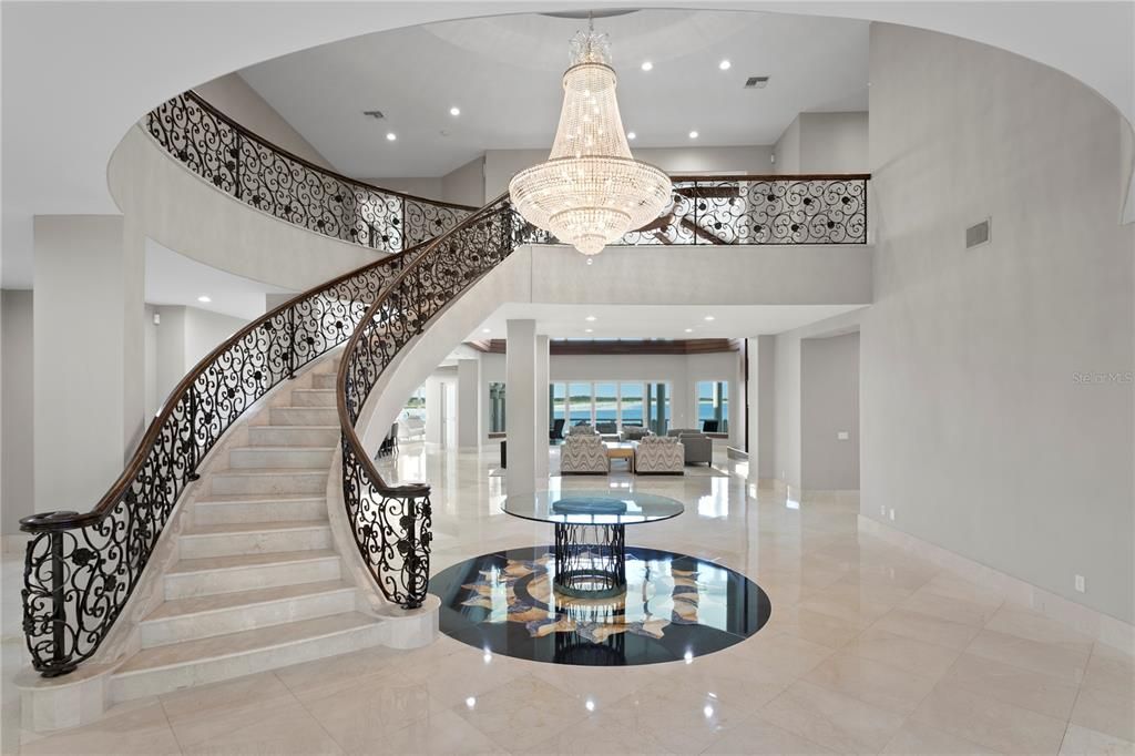 Chandelier, Interior, Recessed Lighting