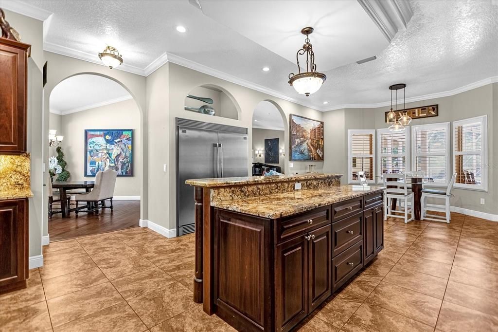 Dining room, Interior, Kitchen, Pendant Lights, Recessed Lighting