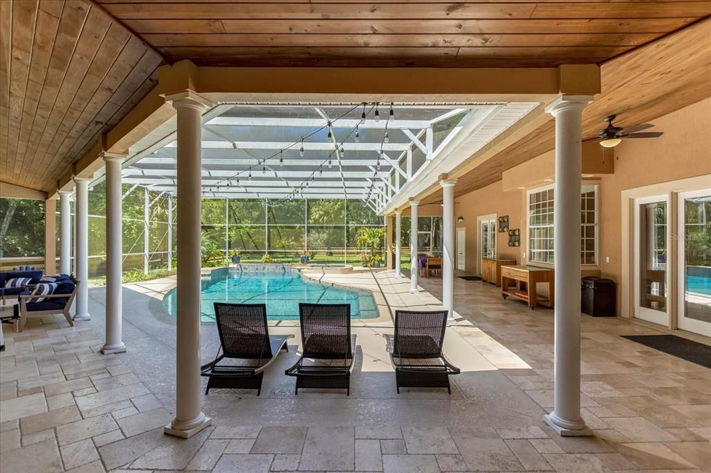Glass Ceilings, Interior, Pool, Sun Room, Wooden Ceilings
