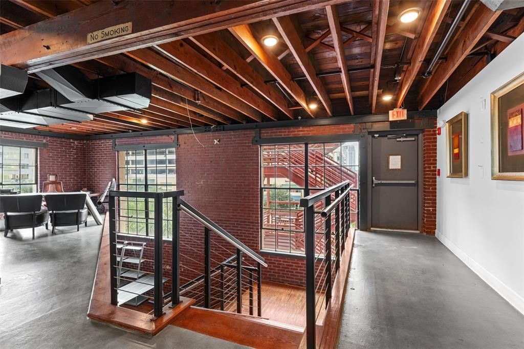 Interior, Stone Walls, Wooden Beams
