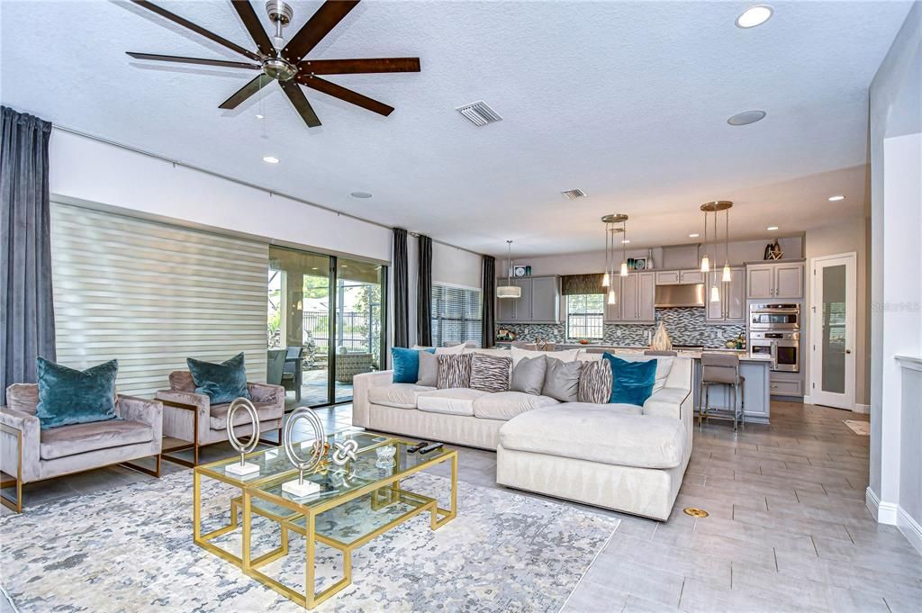 Interior, Kitchen, Living room, Pendant Lights, Recessed Lighting