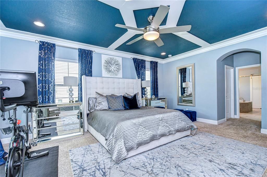 Bedroom, Interior, Recessed Lighting