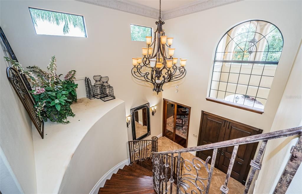 Chandelier, Interior, Wood Texture Flooring