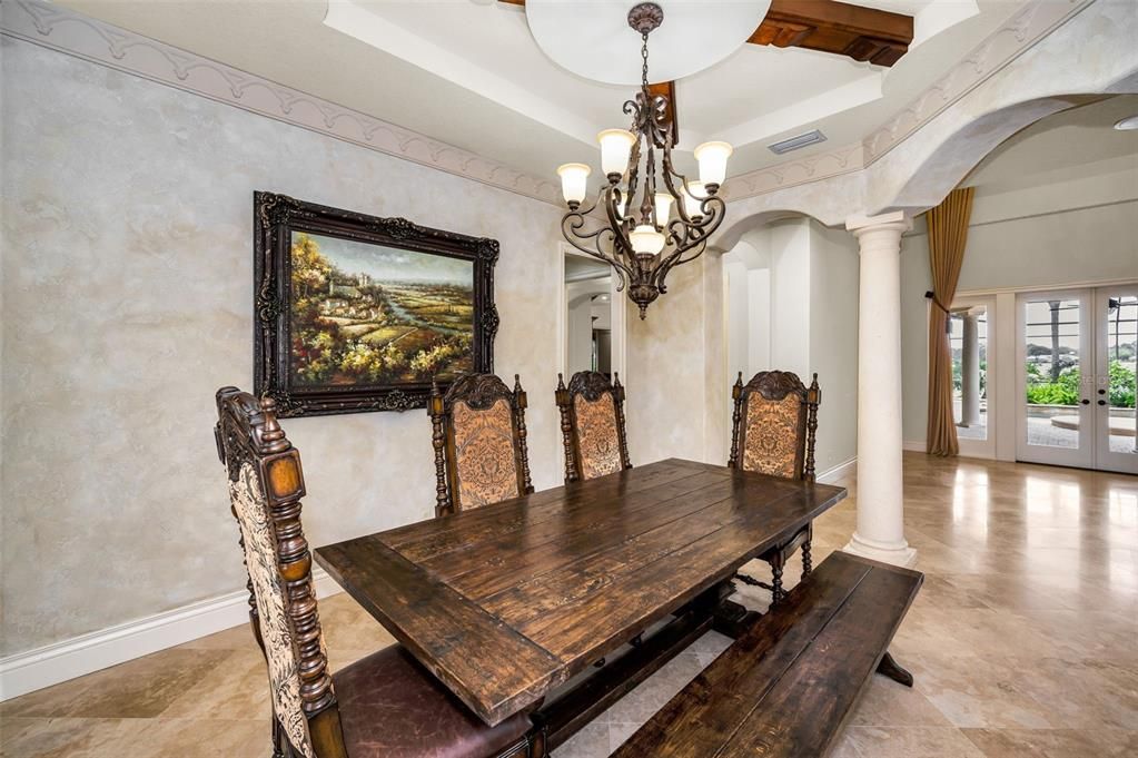 Chandelier, Dining room, Interior