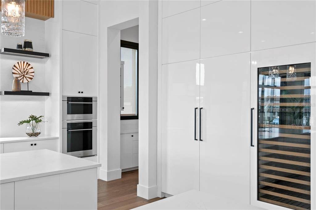 Interior, Kitchen, Pendant Lights, Stainless Steel Appliances, Wood Texture Flooring