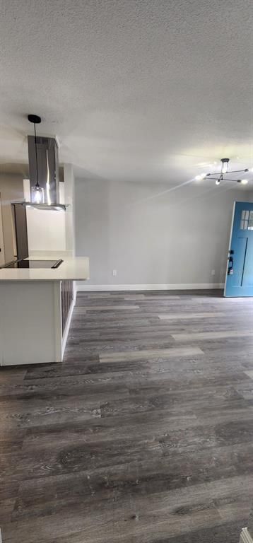 Interior, Kitchen, Pendant Lights, Wood Texture Flooring