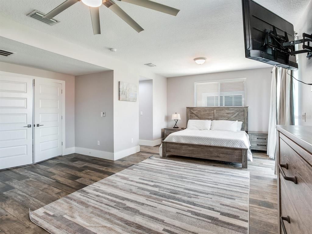 Bedroom, Interior, Wood Texture Flooring