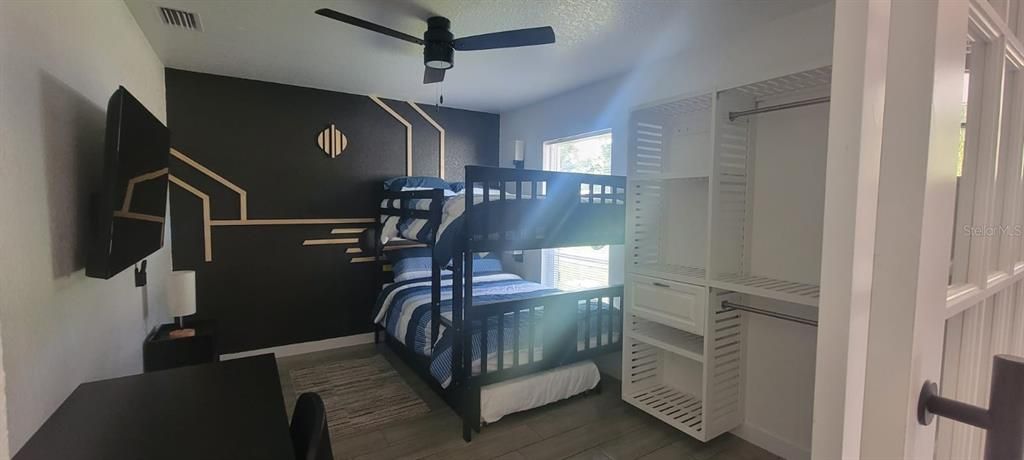 Bedroom, Interior, Wood Texture Flooring