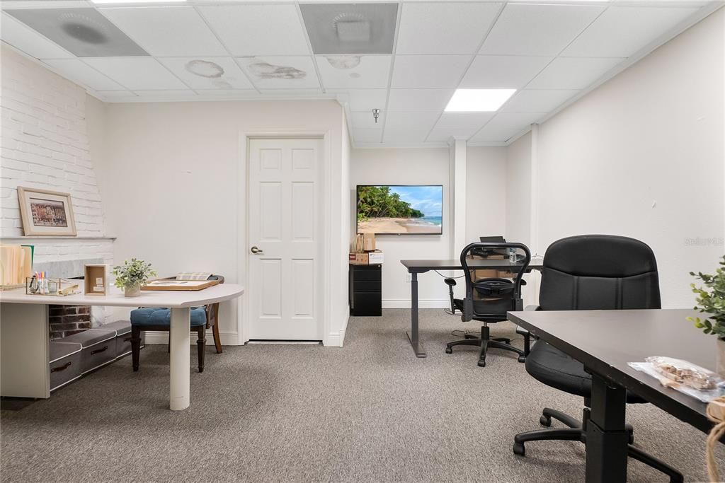 Home Office, Interior, Recessed Lighting