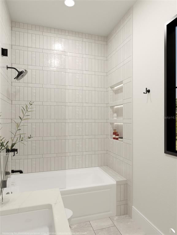 Bathroom, Interior, Recessed Lighting
