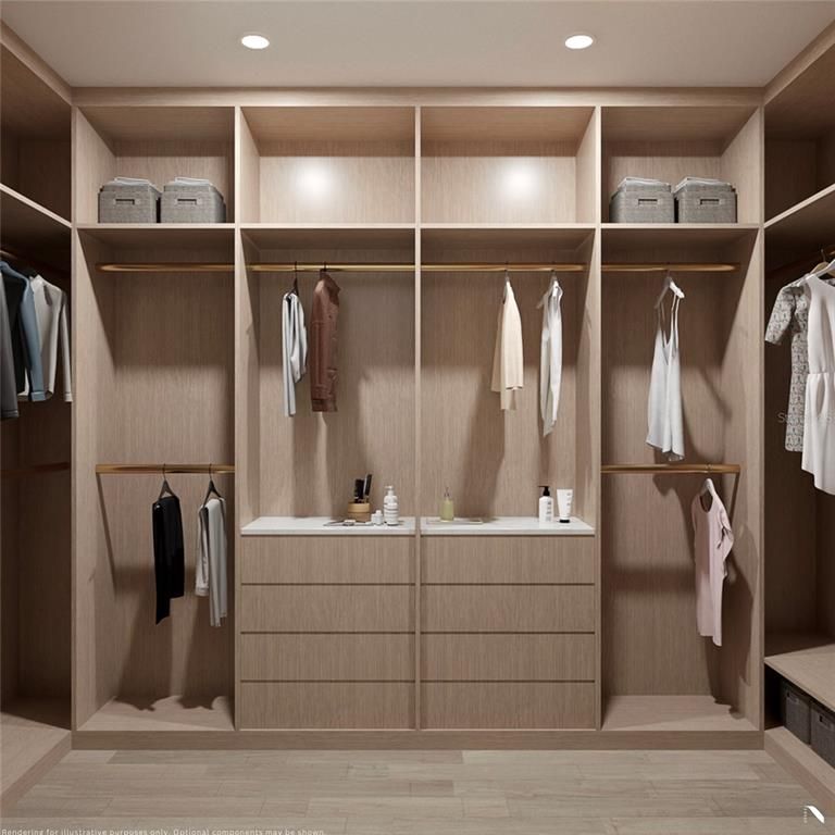 Interior, Recessed Lighting, Walk-in Closets, Wood Texture Flooring