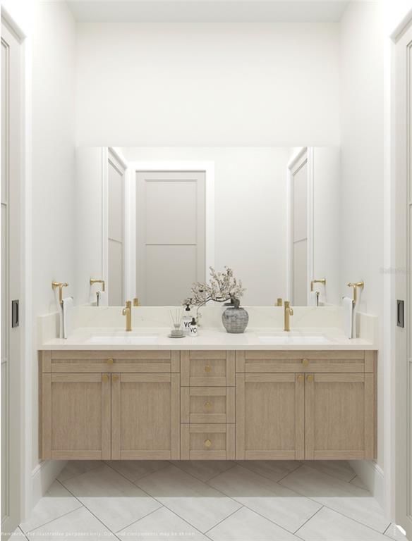 Bathroom, Dual Sink Vanities, Interior