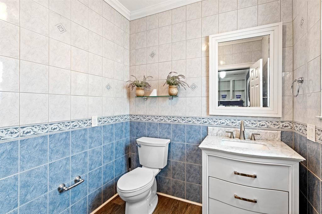 Bathroom, Interior, Wood Texture Flooring