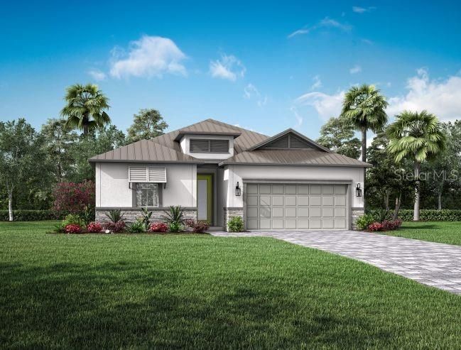 Attached, Backyard, Exterior, Facade, Brick Traditional