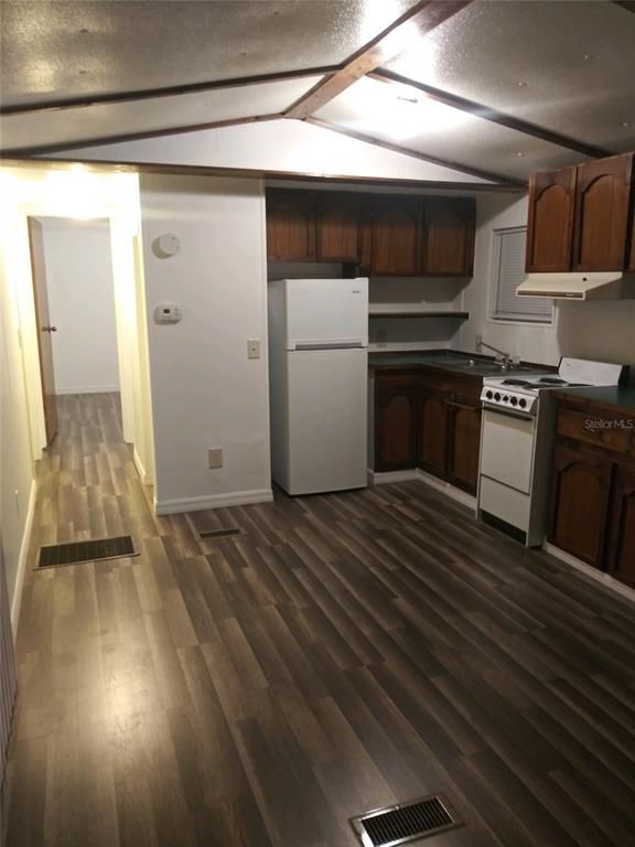 Interior, Kitchen, Wood Texture Flooring