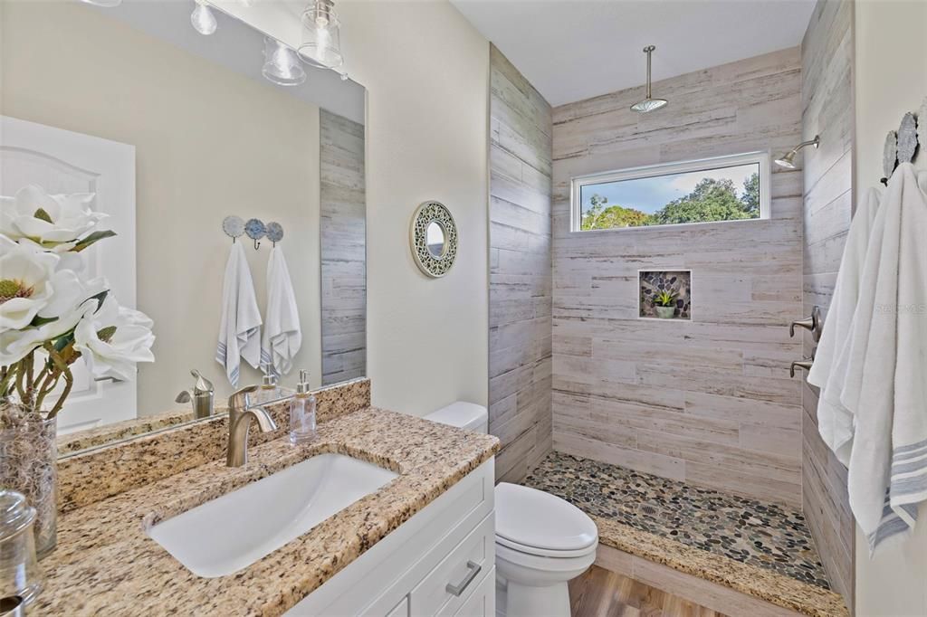 Bathroom, Interior, Wood Texture Flooring