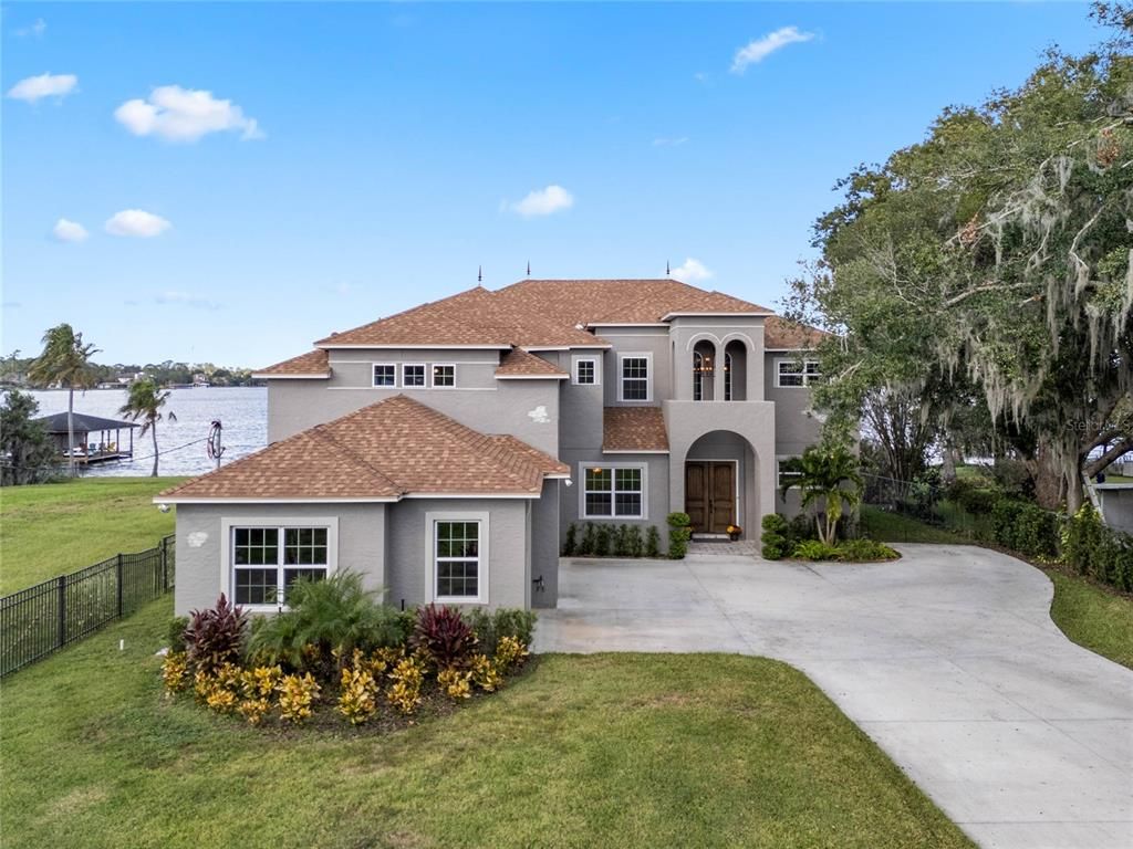Backyard, Exterior, Facade, Mediterranean