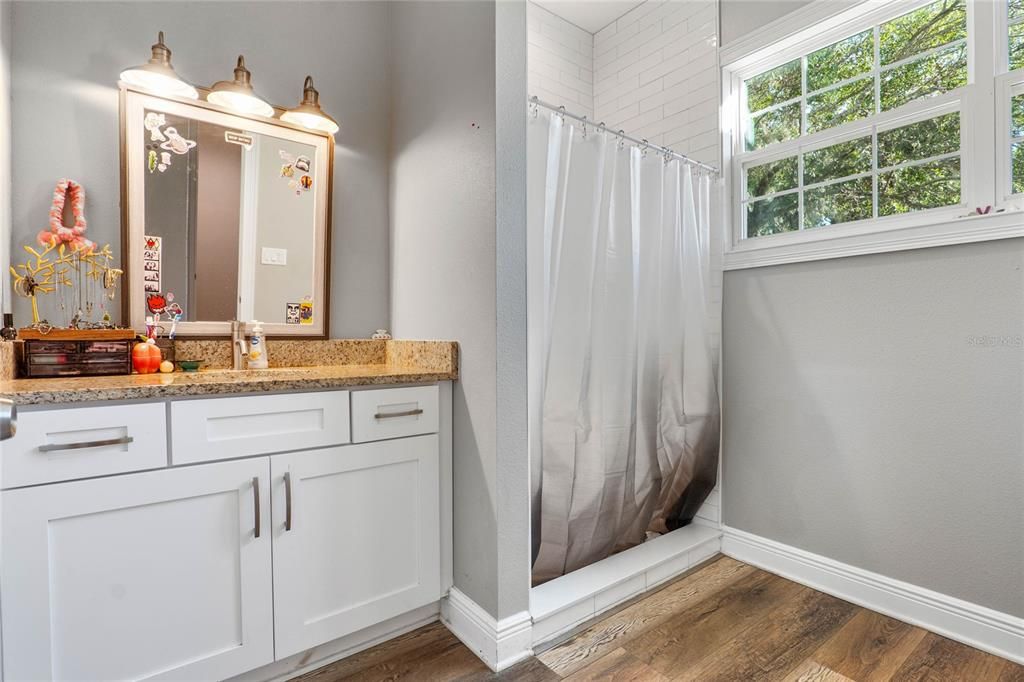 Bathroom, Interior, Wood Texture Flooring