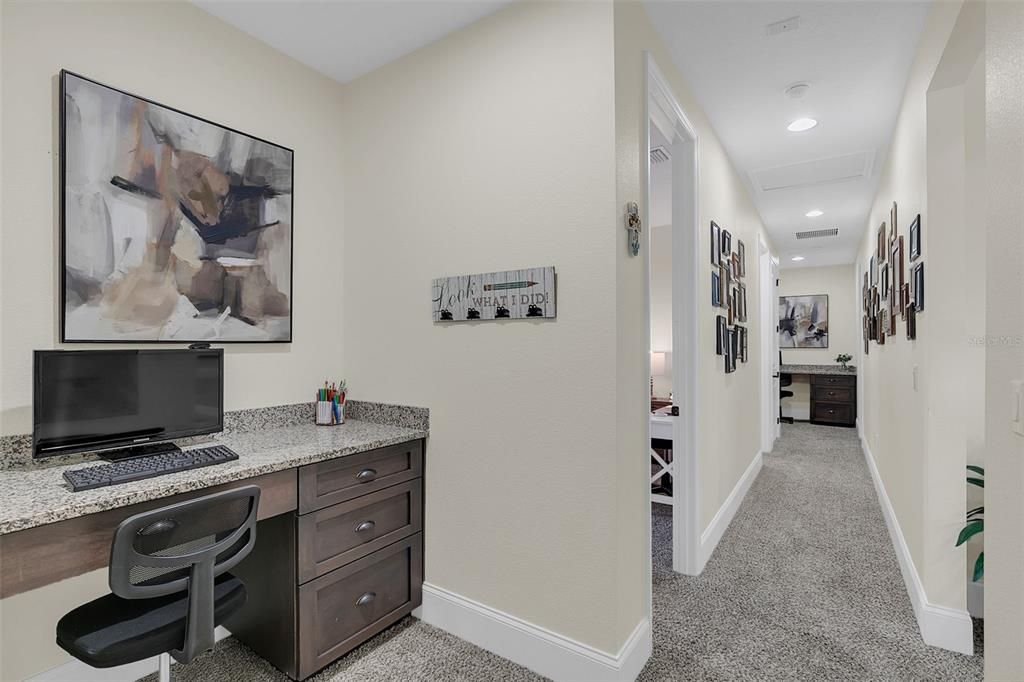 Home Office, Interior, Recessed Lighting
