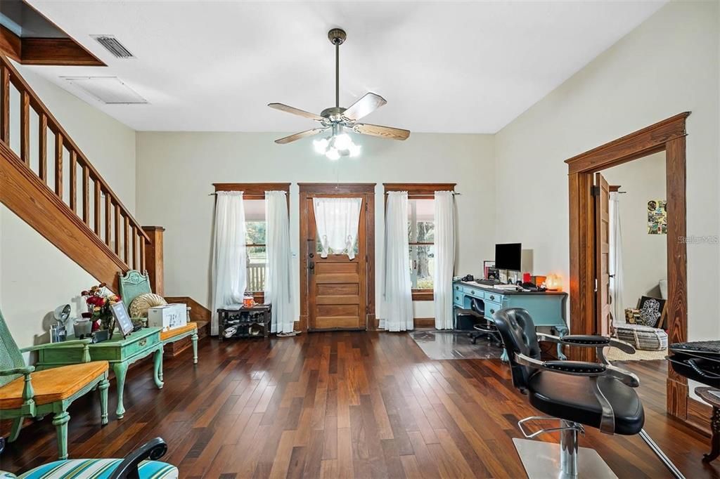 Home Office, Interior, Wood Texture Flooring