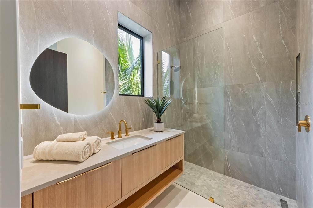 Bathroom, Glass Shower, Interior
