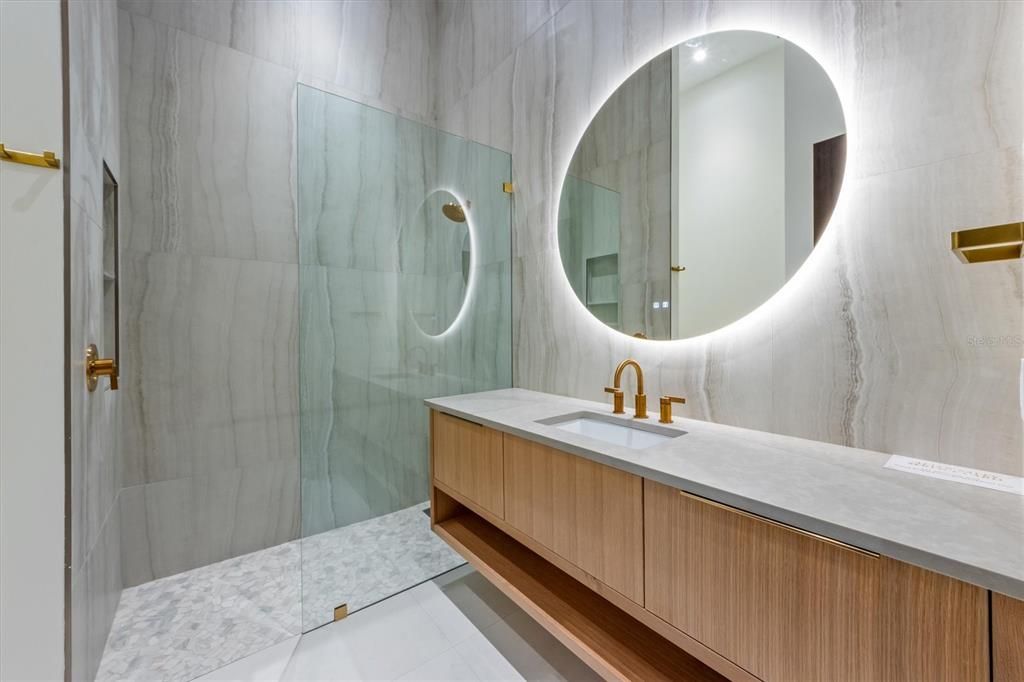 Bathroom, Glass Shower, Interior