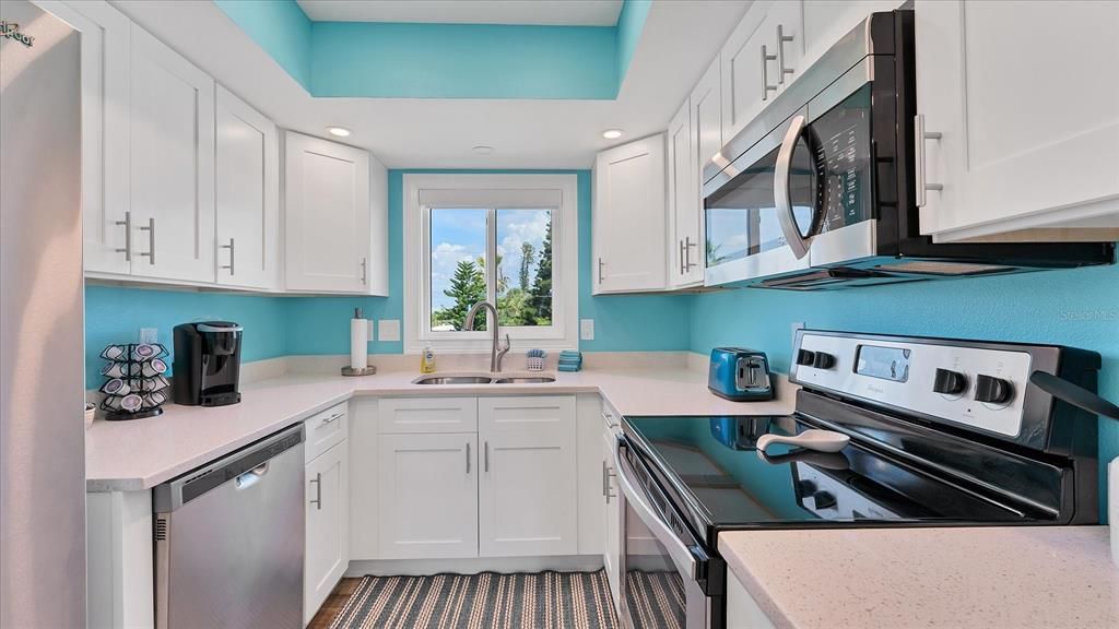 Interior, Kitchen, Recessed Lighting, Stainless Steel Appliances