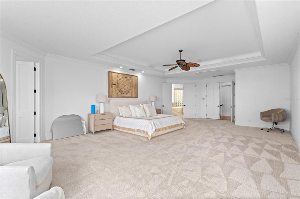 Bedroom, Interior, Recessed Lighting