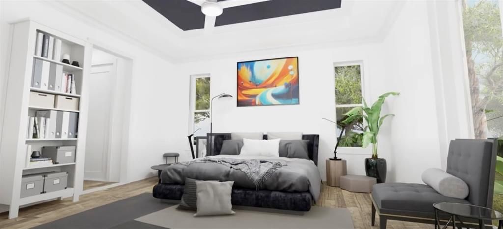 Bedroom, Interior, Wood Texture Flooring