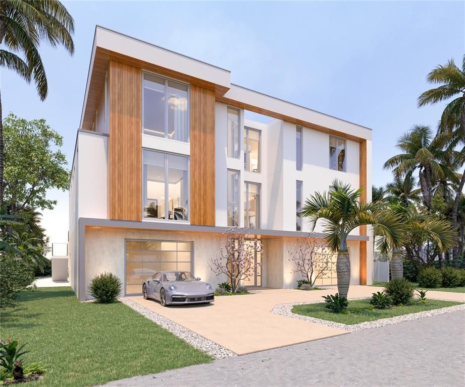 Attached, Exterior, Facade, Modern
