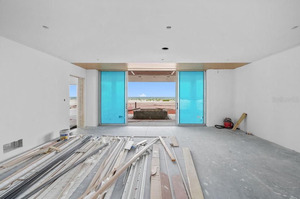 Empty room, Interior, Recessed Lighting