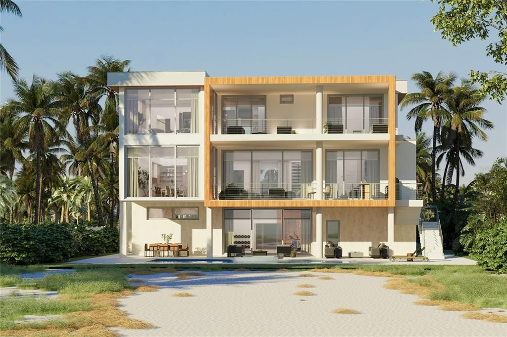 Backyard, Exterior, Facade, Modern