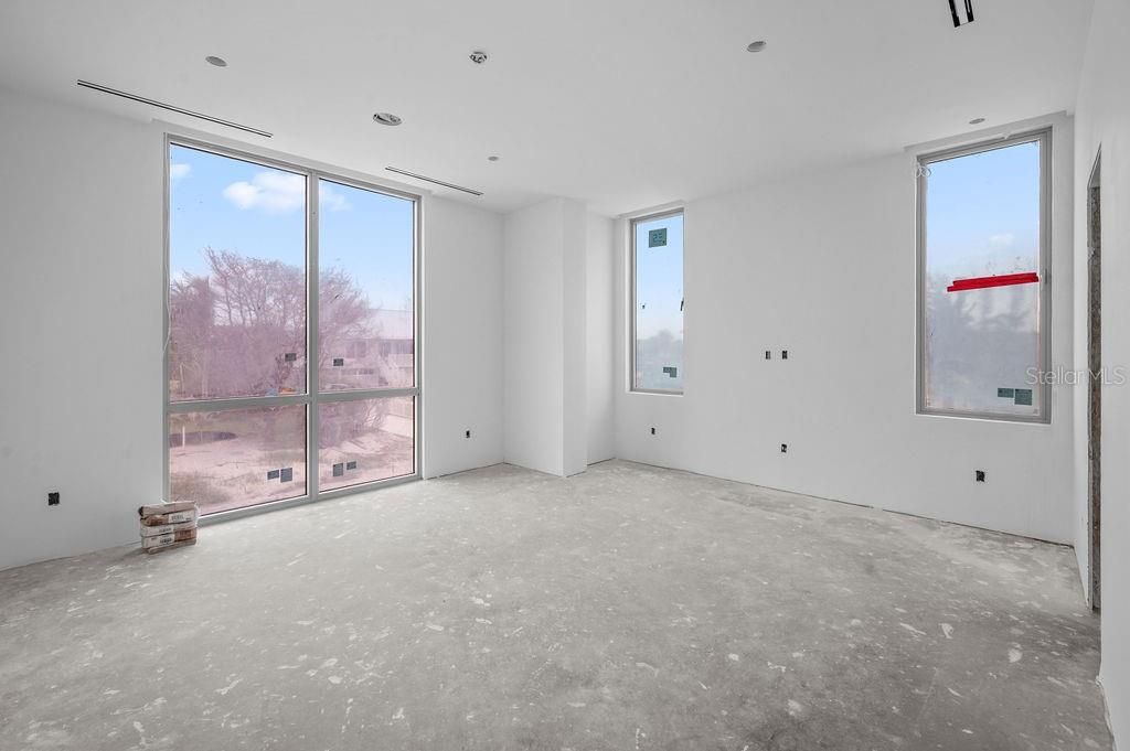 Empty room, Interior, Recessed Lighting