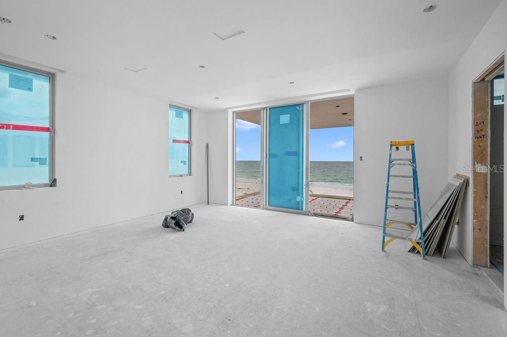 Empty room, Interior, Recessed Lighting, Water