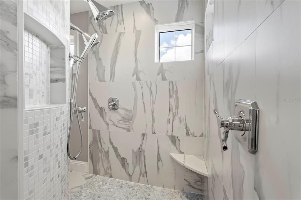 Bathroom, Interior, Marble Walls