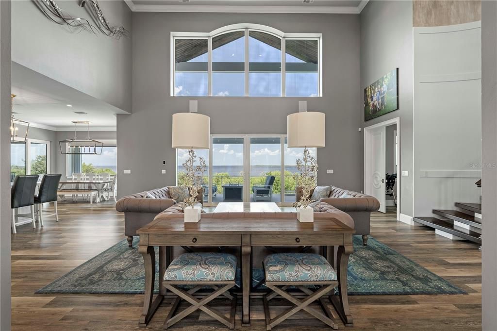 Dining room, Interior, Wood Texture Flooring