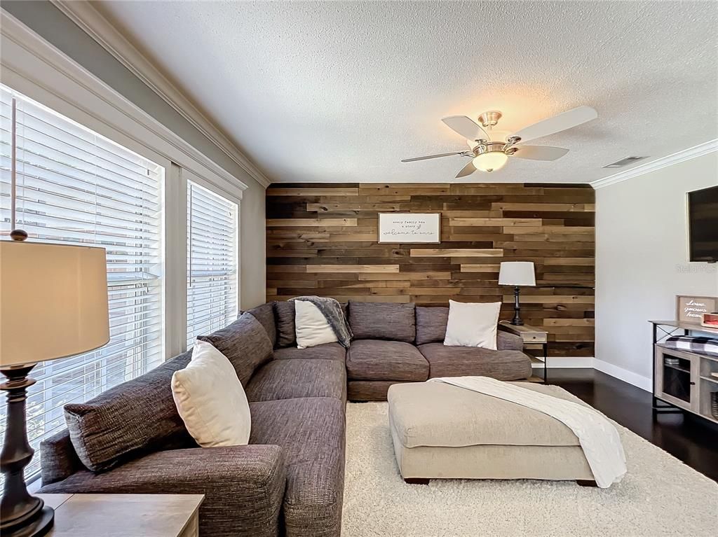 Interior, Living room, Wooden Walls