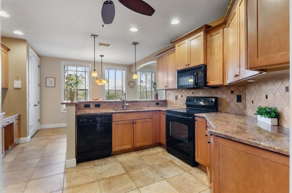 Interior, Kitchen, Pendant Lights, Recessed Lighting