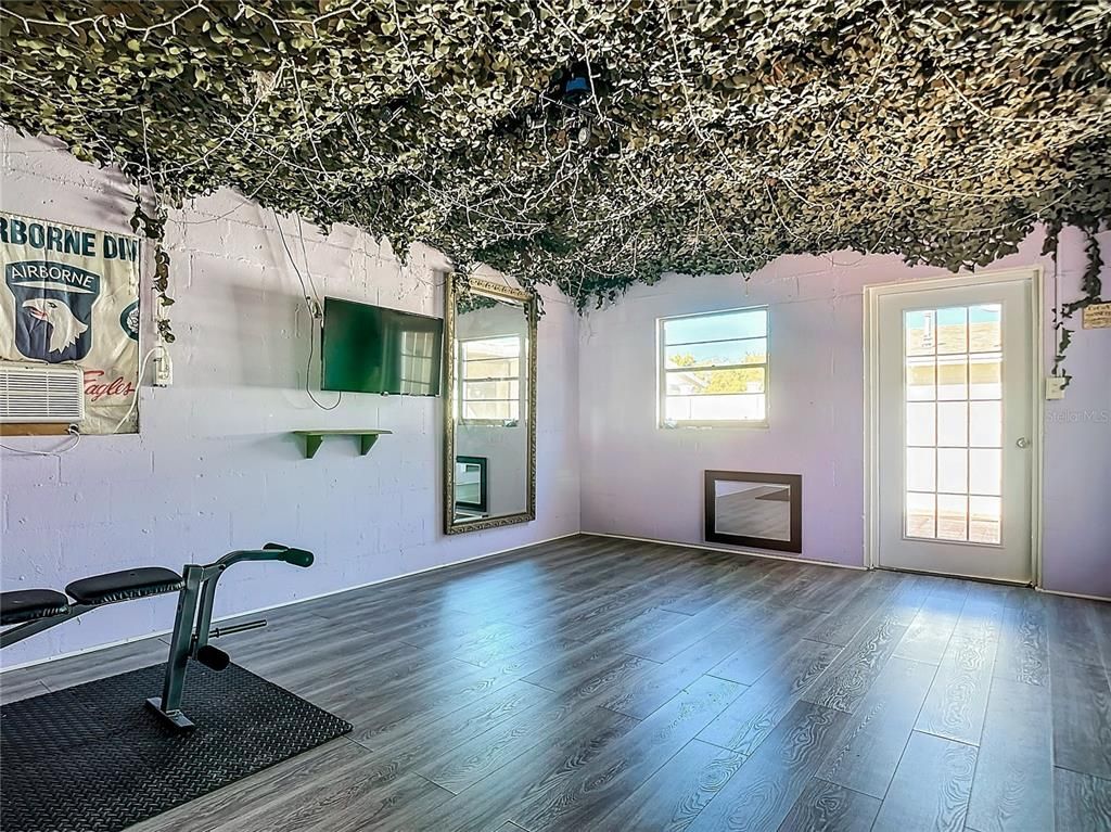 Fitness Equipment, Interior, Wood Texture Flooring