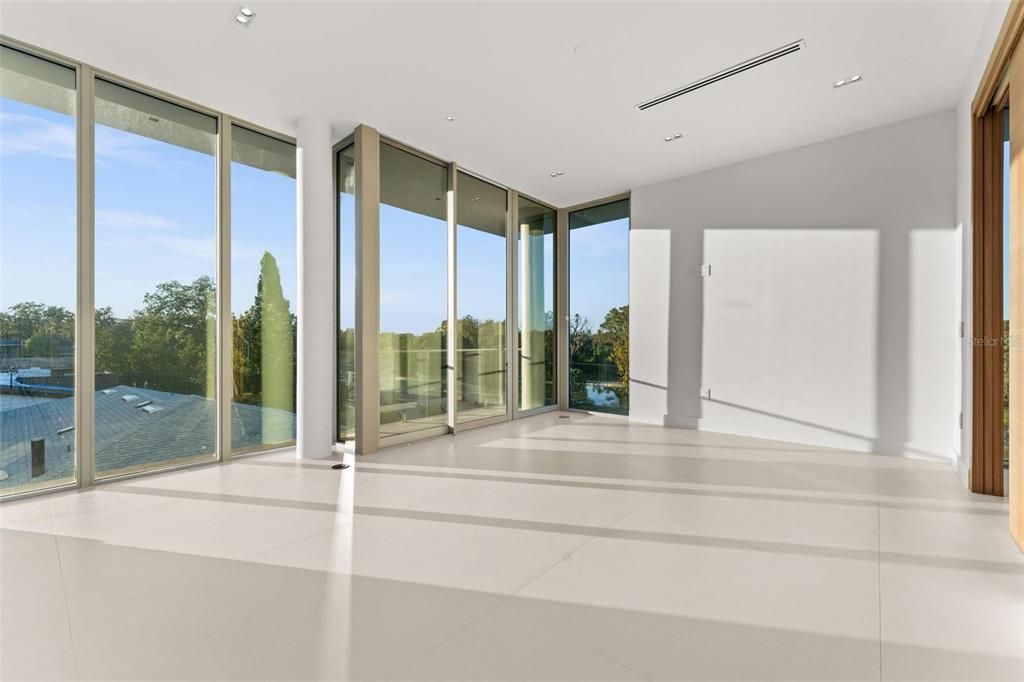 Empty room, Interior, Recessed Lighting
