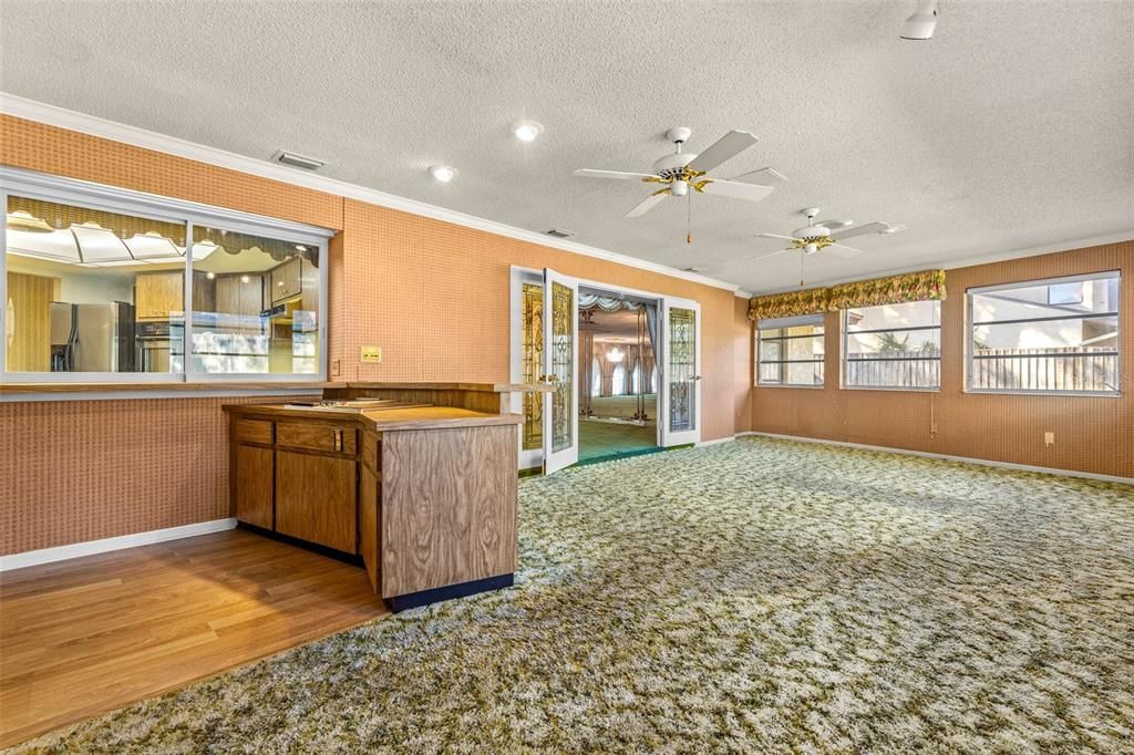 Interior, Recessed Lighting, Wood Texture Flooring
